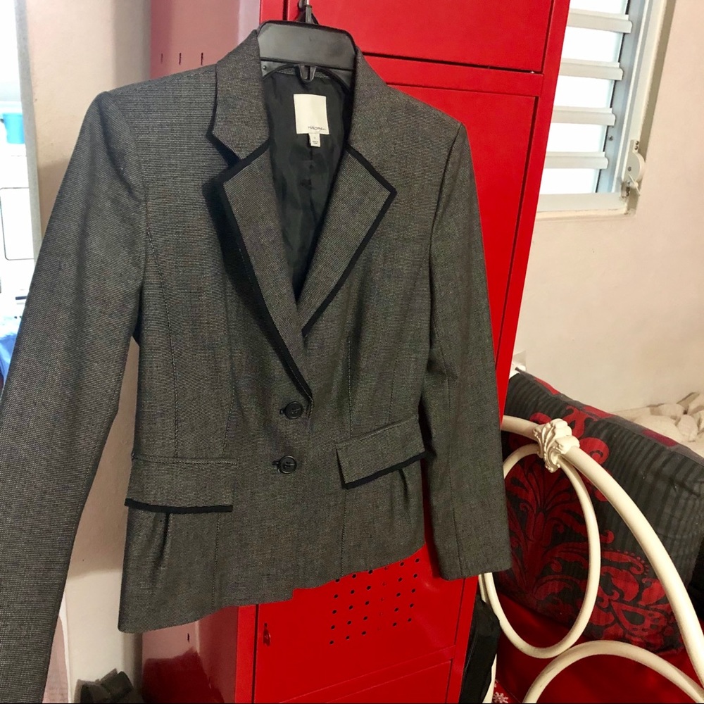 Halogen Gray/Black Blazer